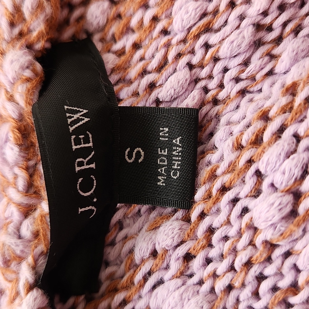 J Crew Reversible Space-Dyed Cardigan Sweater in Dusty Mauve S - Picture 11 of 17